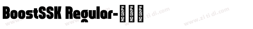 BoostSSK Regular字体转换